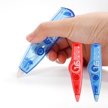 수정테이프 수정펜 화이트 수정액 수정용품 사무 3M, 2-수정테이프-레드