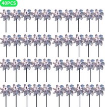 조류퇴치기 비둘기퇴치기 새 참새 유해조수 1-40pcs 조류 구충제 풍차 회 전자 반사 반짝 새 구충제 억제 바람개비 레이저 7 정원 잔디 마당 장식 떠나, 40pcs 조류 구충제