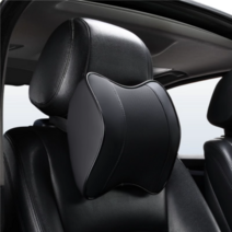그리에티 프리미엄 차량용 메모리폼 목쿠션 2P, 블랙, 2개