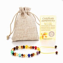 호박팔찌 천연석 원석 팔찌 아기 여성 천연 자수정 발트 비즈 수제 베이비 쥬얼리