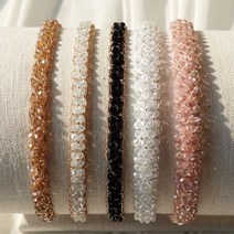 미스21 조니아 비즈 헤어밴드 머리띠 5개 세트 (hb1482)