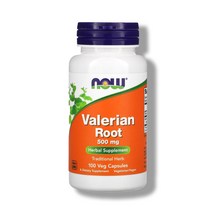 Now 나우 푸드 발레리안 루트 500mg 100 정 서양쥐오줌풀 바레리안 효능 효과