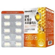 내츄럴플러스 - 면역 항균 프로폴리스 500mg x 60정, 상세페이지 참조, 상세페이지 참조