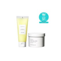 카놀라 클렌징오일300ml +차콜 폼클렌져 500ml, 곡물 필링 패드 +파인애플 필링젤 SET