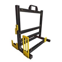 ATX PC 테스트 벤치 핸들 휴대용 컴퓨터 워터 쿨링 오픈 프레임 오버클럭 에어 케이스 HTPC 지원 그래픽 카드 블랙, ATX black yellow