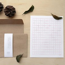 핑크풋 원고지 편지지 (중) - 또박 또박 마음을 전하는 편지지, 단품, 단품