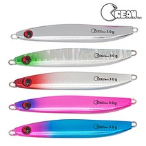 크림베이트 쉬운메탈 캐스팅용 메탈지그 20g-80g 우럭 삼치 지그, 80g, 04핑크