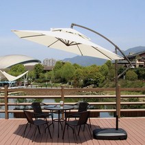 특대형 원형 홀딩파라솔 폴딩파라솔 야외 카페 정원, 원형 폴딩파라솔_네이비