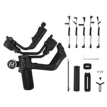 DSLR 카메라 짐벌 Feiyutech feiyu scorp-c 3축 스태빌라이저 핸들 그립 sonycanon with pole 삼각대 74, 전갈-c