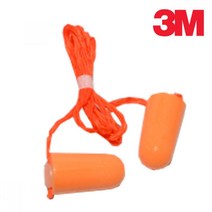 3M 작업용 끈달린 폼타입 귀마개(10쌍) 공장 소음방지