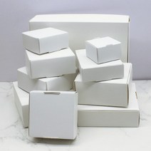 크라프트박스5Pcs 스퀘어 화이트/크래프트/블랙 포장 상자 웨딩 파티 부탁 용품 수제 비누 초콜릿 비행기, 02 white_11 7x7x2.2cm