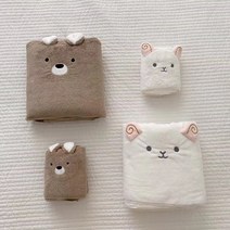 401FLEX 귀염뽀짝 40수 캐릭터 수건 5P 1세트 & 비치타월 5 COLOR, 코알라 수건세트(5pc)