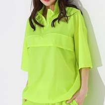 네온 아노락 바람막이 반팔 트레이닝 츄리닝 캐쥬얼 하프집업 캠핑 야외활동 운동복 헬스복