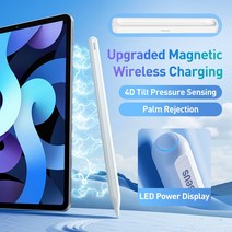 Baseus-애플 펜슬 2 용 스타일러스 펜 iPad Air 4 Pro 11 12.9 Mini 6 무선 충전 터치 스크린 파인 포인트, 한개옵션1, [02] With charger