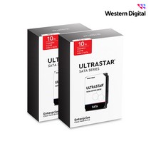 WD ULTRASTAR 10TB DC HC330 패키지 2PACK HDD (SATA3/7200RPM/256MB)