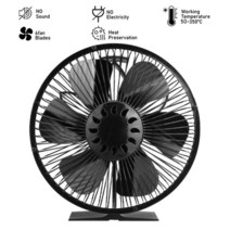 아파트화목난로 가정용 실내 벽난로 팬 6 블레이드 열 공급 난로 보호 커버 로그 우드 버너 에코 조용한 효율적인 배포, [02] Stove Fan