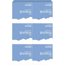 [128409]나이스데이 정사각티슈 100매X6개입, 단품