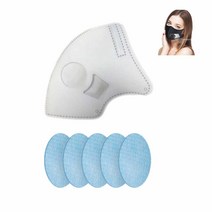 Rsenr R11 웨어러블 공기 청정기용 교체 가능한 내부 커버 및 팬 필터(내부 커버 1개 및 필터 5개)