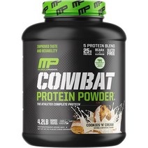 머슬팜 컴뱃 프로틴 파우더 쿠키 앤 크림 1906g 1팩 Muscle Pharm Combat Protein Powder 4.2lb