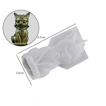 레진아트 3D 도마뱀 실리콘 금형 DIY 수제 홈 장식 에폭시 수지 동물 개구리 달팽이 석고 만들기, 07