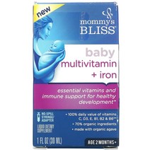 마시는철분제 마미스 블리스 멀티비타민 철분 Mommys Bliss Iron 포도맛 30ml 1fl oz