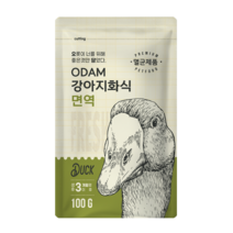 오담 강아지 화식사료 면역케어 오리 생식사료 100g 1개