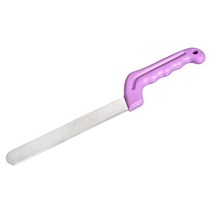 MECCANIXITY 꽃 폼 커터 35.6cm(14.2인치) 철 꽃 진흙 벽돌 손잡이 스틸 커터 꽃 블록 케이크 과일 절단용 라이트 퍼플, Dark Purple