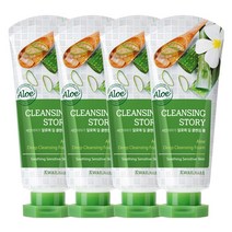 과일나라 세안이야기 알로에 딥 클렌징 폼, 120g, 4개