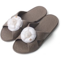 토탈하우스 국산 카멜리아 코사지 에바슬리퍼 플라워슬리퍼 까멜리아거실화 플라워거실화 까멜리아슬리퍼 코사지슬리퍼 코사지거실화 플라워 거실화 까멜리아 슬리퍼 색상 19종 1선택, 브라운