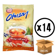 대호 복숭아 아이스티 1kg x 14봉 아이스티 분말