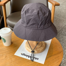 피크인타임 접이식 아웃도어 포켓 모자 버킷햇 사파리 등산, 그레이