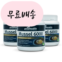 뉴질랜드 굿헬스 6000mg 300캡슐 3개 초록잎홍합 홍박스 구매대행, 300정, 300개
