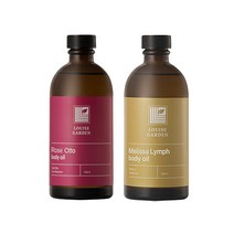 루이즈가든 천연아로마 바디오일 마사지오일 로즈오또+멜리사 100ml 2종세트, 1개