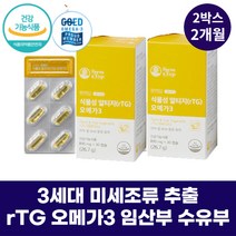 3세대 미세조류 추출 rTG 오메가3 임산부 수유부 산모 흡수율 좋은 기억력 혈행 개선 혈액 순환제 식물성 플랑크톤 알티쥐 알티지 리티지 오메가쓰리 100%식물성 비건 피쉬오일