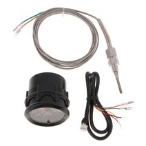 2 52mm 7 색 LED 자동차 배기 가스 온도 게이지 300-1300 섭씨 EGT 미터 아날로그디지털 듀얼 디스플레이 게이지 YC101436