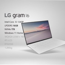 LG전자 2022 그램16(12세대) 16ZD90Q-EX56K - [프리미엄 패키지+사은품 증정 이벤트], WIN 11HOME, 16GB, 1TB