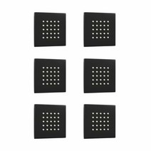 KATAIS 매트 블랙 샤워헤드 바디 스프레이 스파 샤워 헤드 마사지 제트 벽걸이 숨겨진 4개, 6Pcs-Matte Black