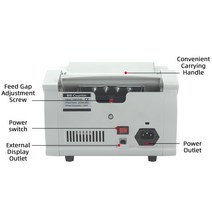 돈세는기계 XD-2100 UV MG IR Money Counting Multi-currency Bill Detector with Calculator, 01 기타 (ae˚) frequ, 01 UVMG