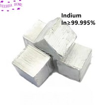 인듐 고순도 잉곳 금속 99.995 순수 4n5 원소 실험 분석 ar 등급, 300 그램