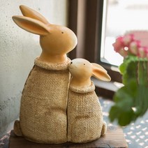 [바보사랑] 엄마 아기 토끼 장식 세트, 상세 설명 참조