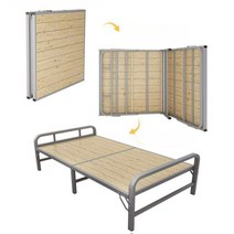고시원침대 1인용 접이식 싱글침대 1인가구 자취방, 회색 너비 120CM