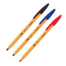 BIG볼펜 부드러운볼펜 빅 오렌지볼펜 0.7mm 1개 EA 이지글라이드 335128EA, 청, 본상품선택