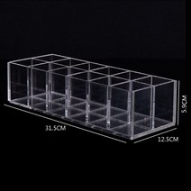 파티션 4/6/10 그리드 투명 저장 상자 아크릴 보석 디스플레이 액세서리 데스크탑 마무리 파티션, 03 10 grids