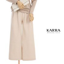 카라 KARRA 핀턱모직터치밴딩와이드팬츠 KB0WPT523G