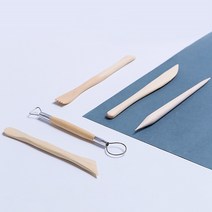 우드 지점토 조각칼 클레이아트 찰흙 점토 폼클레이