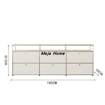 수납장 미트센츄리 선반 화이트 티비다이 도어형 모듈 모던 거실 TV장 USM스타일 가구, 완성하다, K. 식사변장 180x35x87