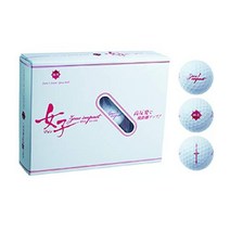 Kasco 카스코 골프공 제우스 임팩트 Zeusimpact 여성용, 3개입, 펄 화이트