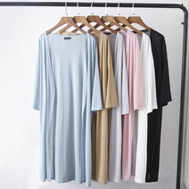 여자 여름 가디건 쿨 롱 박시 루즈 오버핏 5컬러 44부터 99사이즈까지 여성