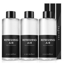 코코도르 리필액 + 리드스틱 5p, 리프레싱에어, 200ml, 3개
