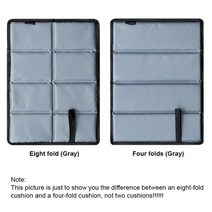 쿠션 부드러운 두꺼운 캠핑 매트 접이식 휴대용 피크닉 매트 방수 방습 패드 야외 캠핑 쿠션 경량, 회색, 여덟 접기, 회색